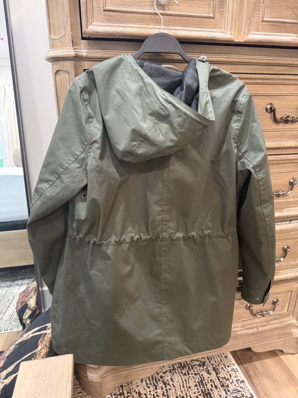 Hunter green rain coat medium women - Picture 2 of 3